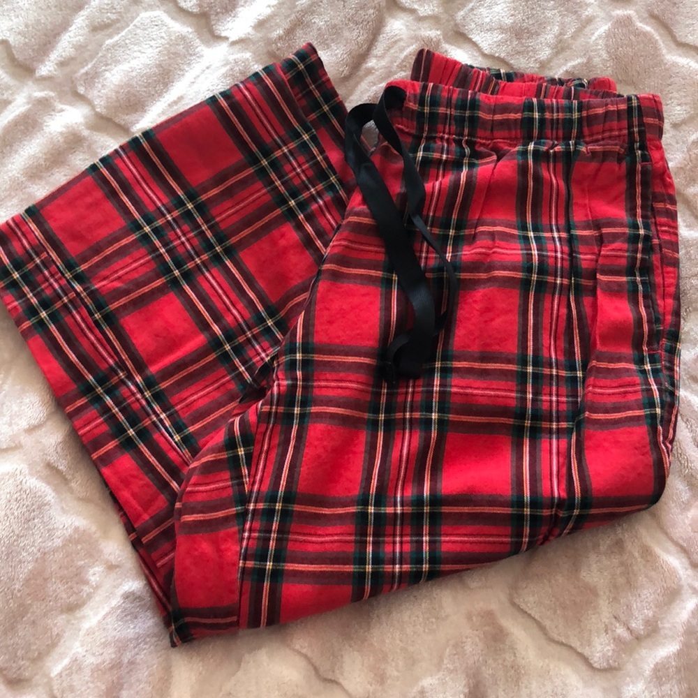 Victoria’s Secret red plaid pajama pants